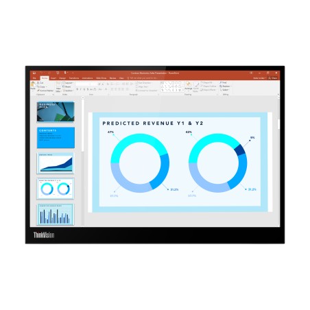 "Lenovo Thinkvision M14D 356 Cm - Sleek Design & Superior Display Quality | 63AAUAT6WL"